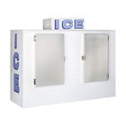 Gas Station Bagged Ice Storage Bin 100 Cu. Ft. Automatic Defrost Type