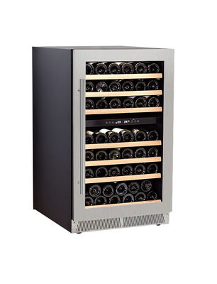 Stainless Steel 208L Single Zone Wine Cellar Fridge 86 Bottles