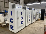 63 Cu. Ft. Commercial Outdoor Ice Freezer , Cold Wall Ice Bag Storage Freezer
