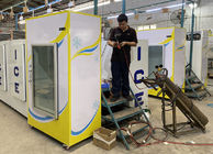 Glass Door R404A Ice Cube Storage Bin With Danfoss Compressor