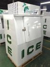 Commercial ice cube storage freezer, outdoor ice cooler bag storage freezer