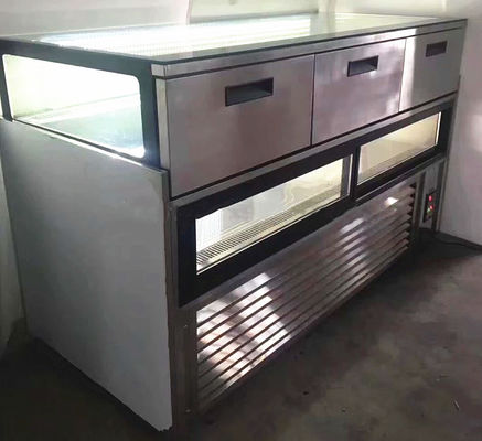 Commercial cake pastry display cabinet drawer fridge