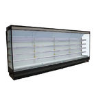 Supermarket Open Chiller / Commercial Chiller Air Curtain Upright Cooler