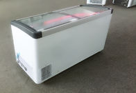 Supermarket large capacity chest freezer island freezer ice cream display freezer with sliding glass door
