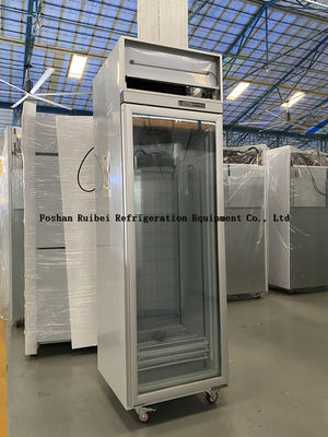 Glass Door Freezer Supermarket Refrigeration Equipment Vertical Freezer Dispaly Case