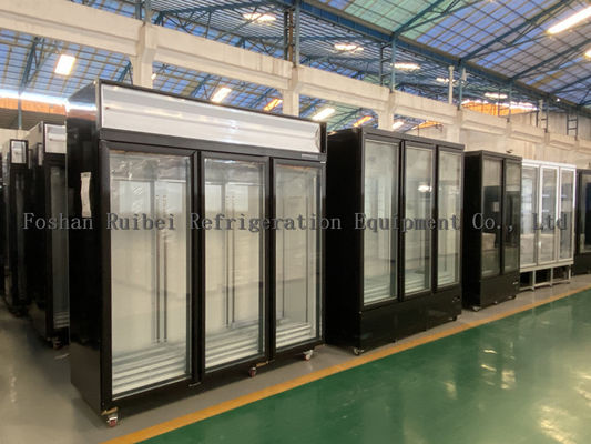 Three Glass Doors Display Freezer Commercial Refrigerator And Freezers