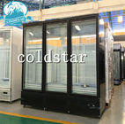 Commercial Freezer 3 Glass Doors Auto Defrost Ice Cream Upright Display Fridge Freezer