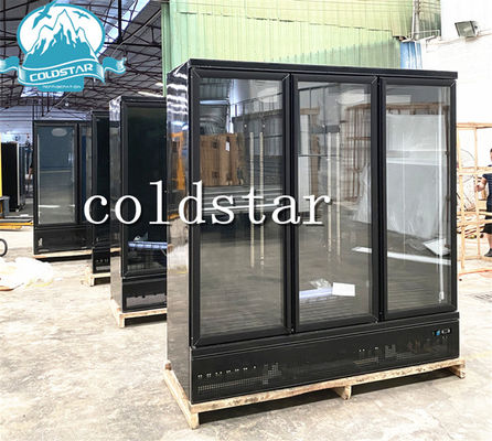 1600L 3 Door R290 Upright Display Freezer 110V For Ice Cream