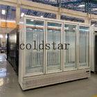 Large Capacity Beverage Coolers Glass Door Commercial Refrigerator