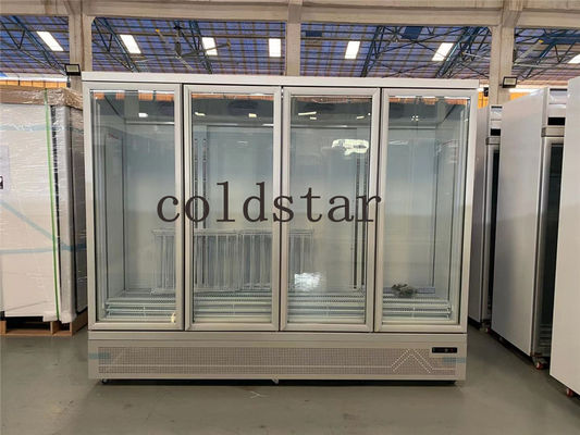 Commercial Beverage Chiller Soft Drink Refrigerator With Glass Door