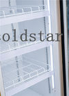 Customized Supermarket Upright Freezer For Frozen Food Display