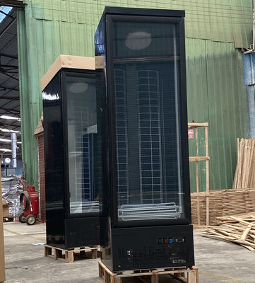 Commercial Vertical Glass Door Refrigerated Cooler For Supermarket