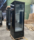 Commercial Upright Beverage Cooler 2~8℃ Automatic Defrost Glass Doors Display Refrigerator