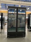 Fast cooling glass door chiller display stand fridge supermarket refrigerator and freezer