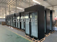 Top mounted compresor vertical display freezer with high quality for supermarket