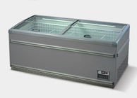 Hot Sale Supermarket Refrigeration Aht type Glass Island Icecream Freezer with certificate
