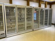 Drink Display Showcase Beverage Fridge Triple Glass Door Commercial Refrigerator