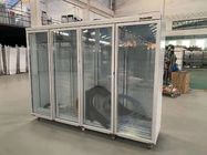Multi door commercial low temperature standing upright display freezer