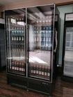 Customized Wine Display Cooler , Stainless Steel Wine Refrigerator With Led Lighting