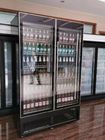 Full glass door bottom compressor beverage display cooler with certificate