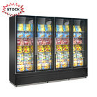 Supermarket glass door beverage Cabinets Commercial Refrigerator beer cooler upright used display refrigerator