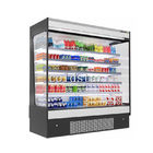 Supermarket milk chiller open multi-deck refrigerator fruit display stand for sale