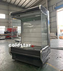 Commercial Multi Deck Upright Air Curtain Open Beverage Display Chiller