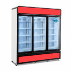 New commercial vertical ice cream display upright deep freezer frozen food freezer