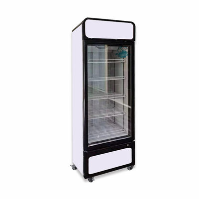 Commercial Supermarket Upright 400L Glass Door Display Fridge Freezer