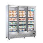 750W Supermarket Glass Door R290 Frozen Food Display Freezer 1500L