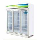 Glass Door Upright Display Freezer with CE