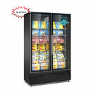 Glass Door Display Refrigerator Commercial Freezer Cabinet for Supermarket