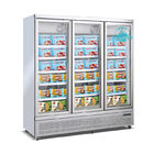 1600L 3 Door R290 Upright Display Freezer 110V For Ice Cream