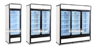 Hot Sale Commercial 1 2 3 Door Vertical Refrigerator Display Case Beer Beverage Cooler