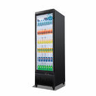 Drink beverage chiller upright glass door refrigerator for supermarket