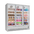 Ruibei 3 Glass Doors Supermarket Upright Ice Cream Popsicle Freezer