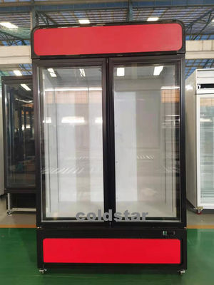 Commercial Supermarket Glass Door Freezer Food Refrigerated Showcase