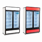 Cold Drink Showcase Supermarket Upright Showcase Glass Door Freezer