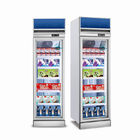 Commercial Refrigeration Equipment Glass Door Chiller Beverage Display Cooler 400L Vertical Freezer