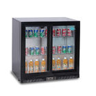 220L Double Glass Door Under Counter Back Bar Cooler Buy Beer Cooler Fridge