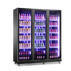 Beer Bar Chiller Black Glass Door Refrigerator Upright Glass Bottle Beverage Cooler