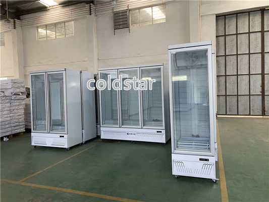 Glass Door Drinks Fridge Soft Drink Beer Refrigerated Display Coolers Upright Single Door Cooler