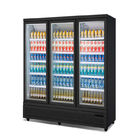 R290 Upright Glass Door Soft Drink Display Cooler For Supermarket