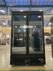 Commercial Upright Glass Door Refrigerated Showcase Supermarket Multi Deck Beverage Cooler