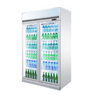 Display Fridge Cooler 1000L Double Door Supermarket Restaurant Drinks Refrigerator