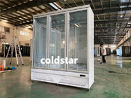 Commercial Beverage Cooler 3 Doors Display Fridge Upright Glass Refrigerated Showcase