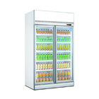 Professional Display Chiller Double Door Display Refrigerator Freezer