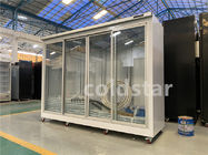 Commercial Display Fridge Freezer Multi Door Vertical Freezing Showcase