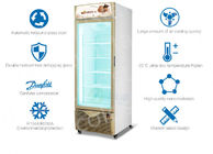 Supermarket Refrigerated Showcase Ice Cream Upright Display Freezer Commercial Glass Door Freezer