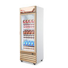 Commercial Frost Free Glass Door Upright Freezer For Ice Cream